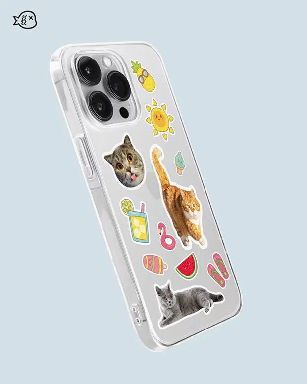 Holiday Time With Cute Pets-Custom Pet Phone Case