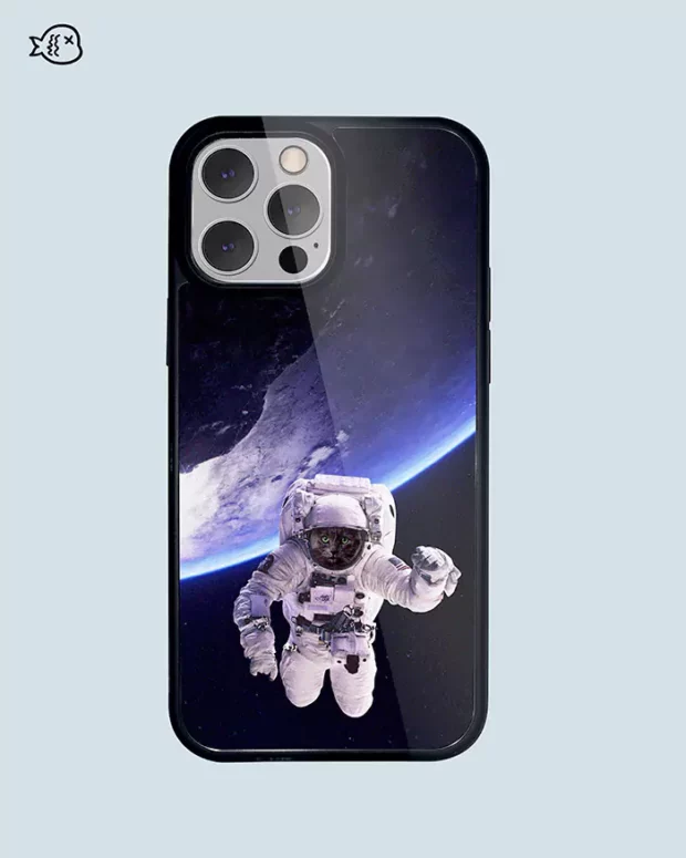 Funny Astronaut Outfit | Personalised Pet Portrait Case | Custom Pet Phone Case